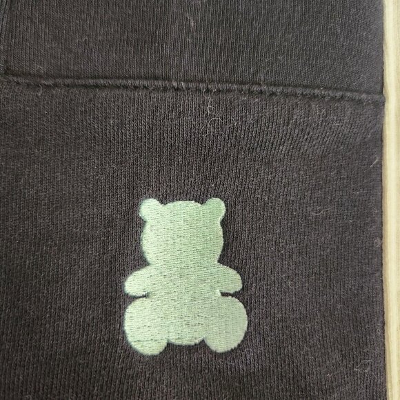 Teddy Fresh Sweatshirt Unisex M Need A Hug Color Block Mock Neck Black Pink - Picture 10 of 16